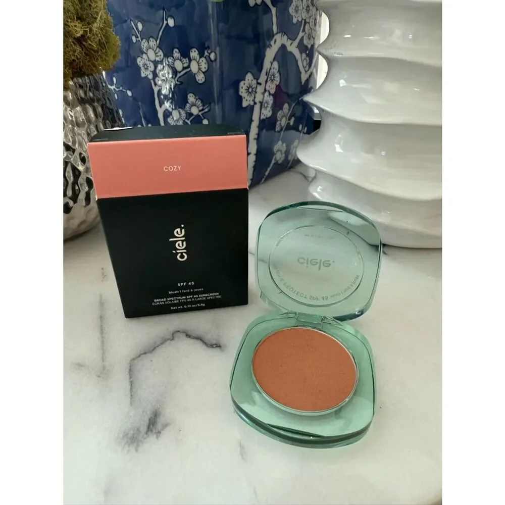 ciele flush & PROTECT SPF 45+ powder blush in Cozy